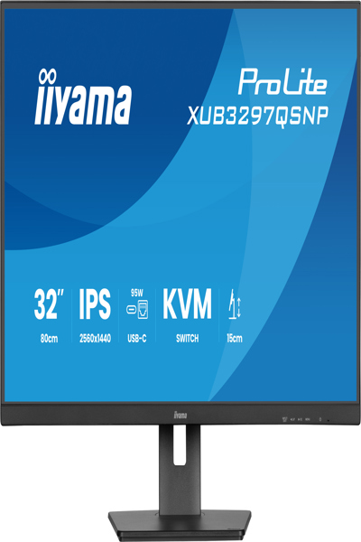IIYAMA 32" IPS MONITOR USB-C D - XUB3297QSNP-B1