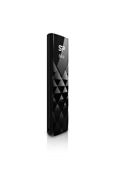Silicon Power 64GB Ultima U03 - 64 GB - USB Type-A - 2.0 - Slide - 13 g - Black - SP064GBUF2U03V1K