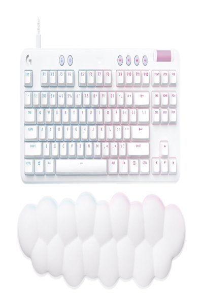 Logitech G G713 - G713 Wireless Keyboard - Wired - USB - Mechanical - AZERTY - RGB LED - White - 920-010416