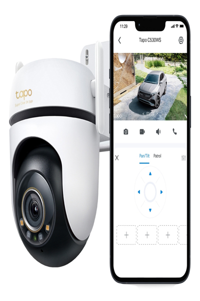 TP-LINK Tapo C530WS Pan/Tilt Security Wi-Fi Cam - Network Camera - TAPO C530WS