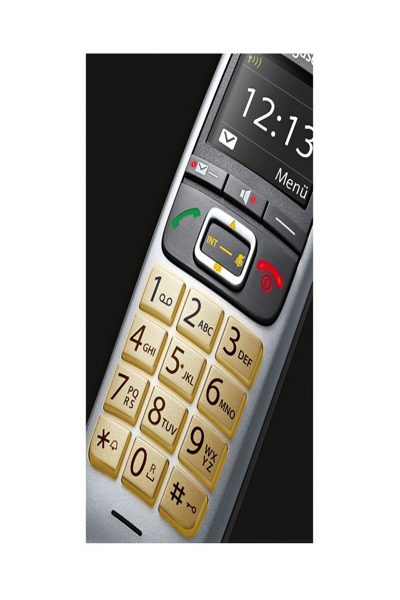 Gigaset E560HX - Analog/DECT telephone - Wireless handset - Speakerphone - 150 entries - Caller ID - Black - S30852-H2766-R101