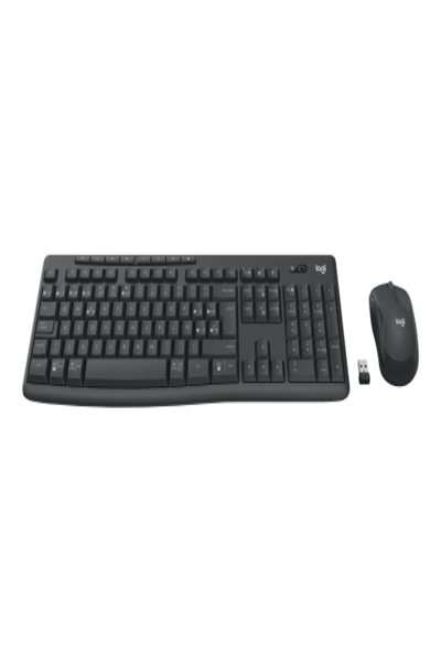 Logitech MK370 Combo for Business - Wireless - RF Wireless + Bluetooth - Mecha-membrane key switch - QWERTZ - Graphite - Mouse included - 920-012079