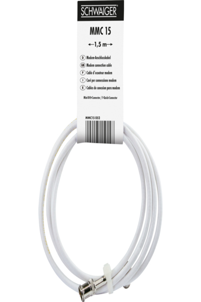 Schwaiger MMC15 052 Câble 1,5 m Blanc