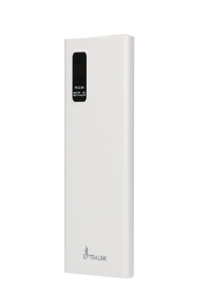 Batterie externe Extralink EPB-067W 10 000 mAh, blanche, charge rapide