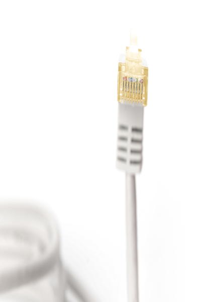 DIGITUS CAT 6A S/FTP patch cord, 90Ã‚Â° angled plug - DK-1644-A-15090