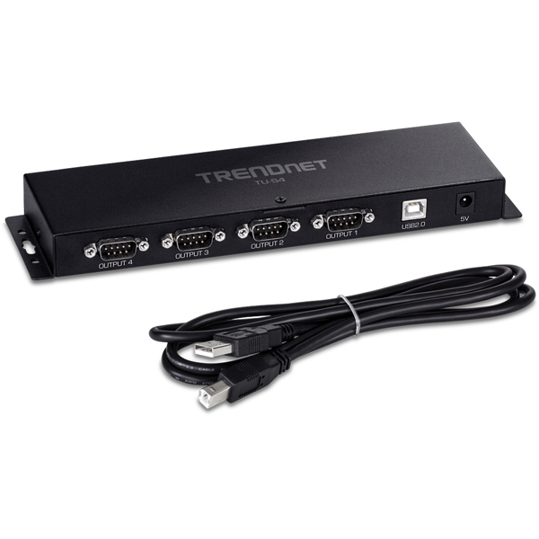 TRENDnet TU-S4 USB to Serial Adapter 4 Port RS232 - TU-S4
