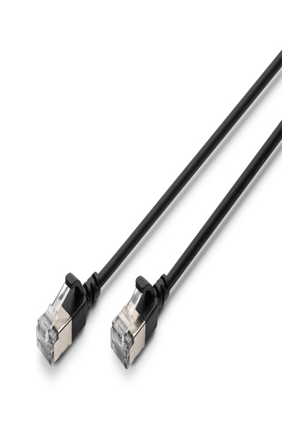 DIGITUS CAT 6A F-FTP Slim patch cable, 5m, black