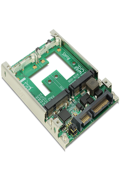Delock-konverterare 2,5" SATA 22-pin > mSATA med RAID - 62545