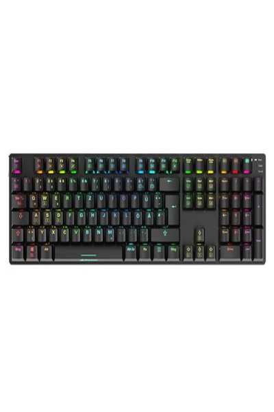 Sharkoon SKILLER SGK36W, Fullstor (100 %), Trådlös, RF Trådlös, Mekanisk, QWERTZ, RGB LED - 4044951040483