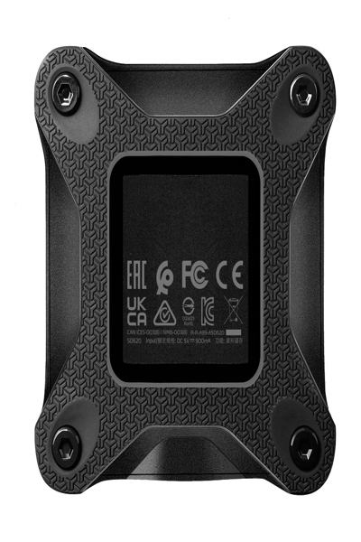 ADATA SD620 2TB external SSD, black, shockproof - SD620-2TCBK