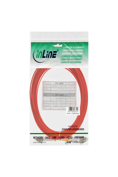 Câble fibre optique duplex en ligne LC/LC 50/125 µm OM2 1 m