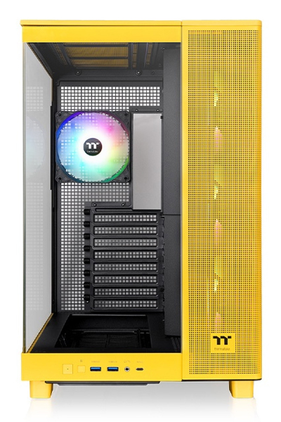 Thermaltake View 380 XL TG ARGB yellow midi tower - CA-11E-00M4WN-00