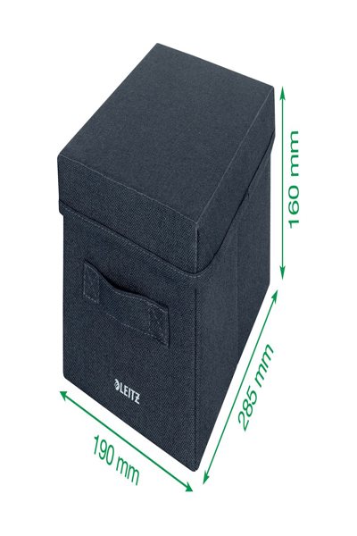 Esselte Leitz 2 Aufbewahrungsboxen grau 19.0 x 28.5 16.0 cm
