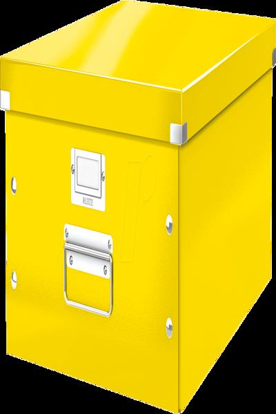 Esselte Leitz Ablagebox Click & Store WOW DIN A3 gelb Hartpappe mit PP-Folie Aufbau - 60450016