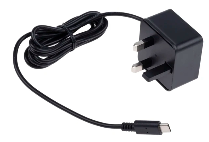 Raspberry Pi 5.1V DC Adapter 3A 15W USB-C - RPI4 PSU UK BLACK