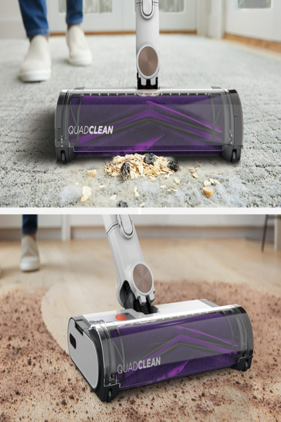 Aspirateur balai 2 en 1 SharkNinja IW1611DE en acier inoxydable blanc