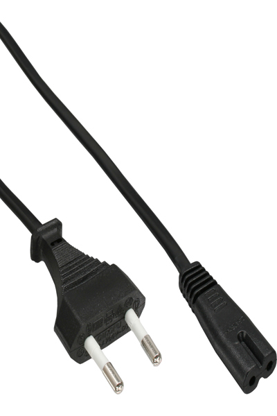 Câble d'alimentation InLine - Euro mâle / Euro8 mâle - noir - 1,5 m