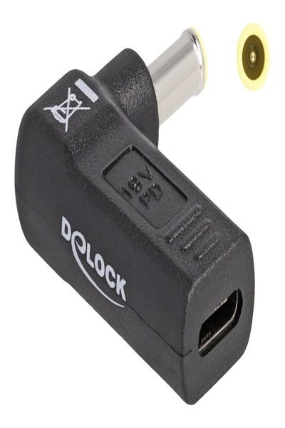 Delock Power adapter - 24 pin USB-C (F) to DC jack 5.5 x 3.0 mm (M) - 60013