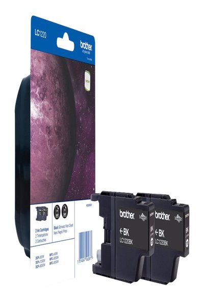 Brother LC1220BKBP2 - 2-pack - black - LC1220BKBP2
