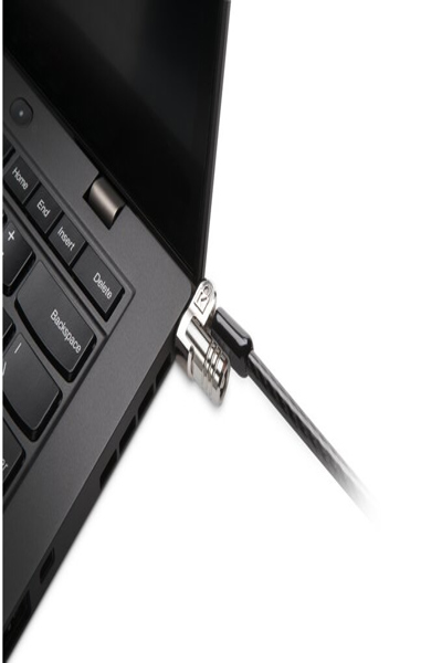 Kensington MicroSaver 2.0 Keyed Laptop Lock (25 Pack) - Master Keyed FT - Key - Steel - Black - Silver - K65042EUM