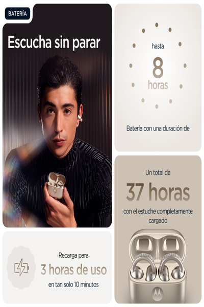 MOTOROLA MOTO BUDS LOOP SWAROVSKI WIRELESS HEADPHONES - PG38C07172