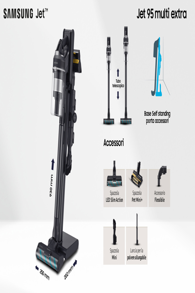 Samsung upright hoover VS20C955CTK/WA