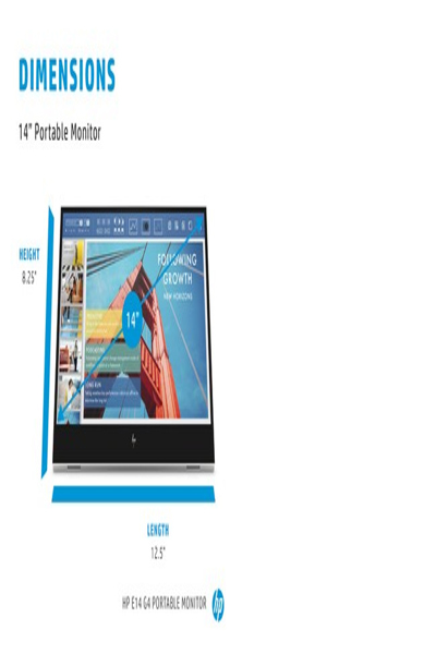 HP E-Series E14 G4 - 35.6 cm (14") - 1920 x 1080 pixels - Full HD - LED - 5 ms - White - 1B065AA#ABB