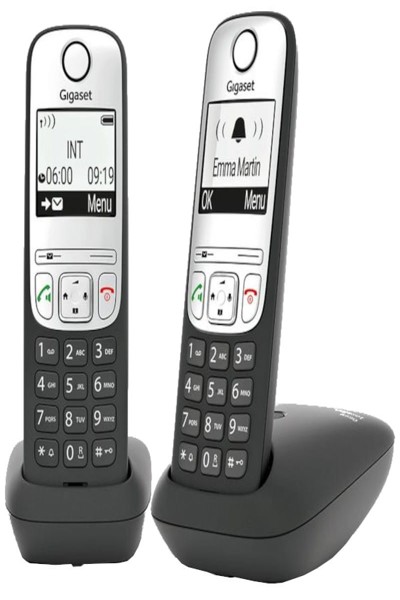 Gigaset A690 Duo DECT/Analogue Telephone Black