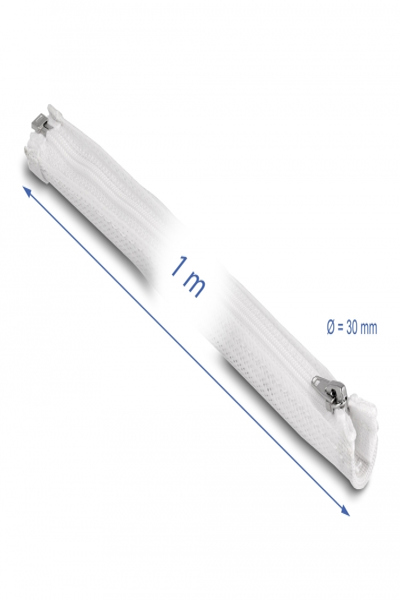 Gaine tressée Delock - diamètre 30 mm avec fermeture éclair