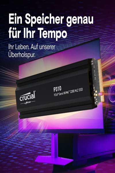 Crucial P310 - SSD - 2 TB - intern - M.2 2280 - PCIe 4.0 x4 (NVMe) - CT2000P310SSD5