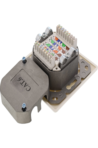 Boîtier de prise murale InLine Cat.6 2x RJ45