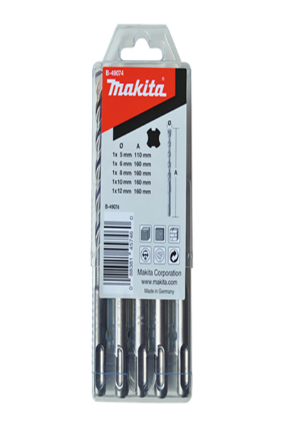 Makita B-49074 Stein-Spiralbohrer 5.0 mm 6.0 8.0 10.0 12.0 mm SDS-Plus 1 St.