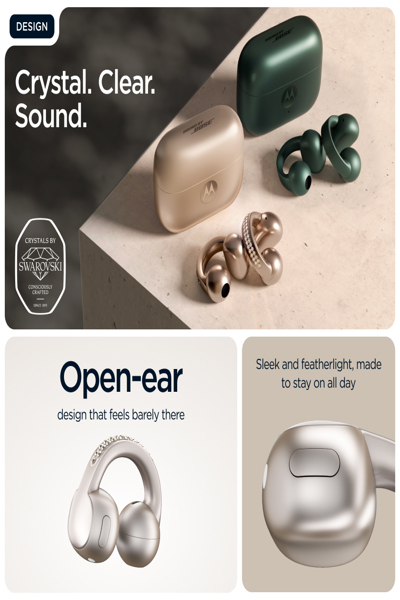 MOTOROLA MOTO BUDS LOOP SWAROVSKI WIRELESS HEADPHONES - PG38C07172