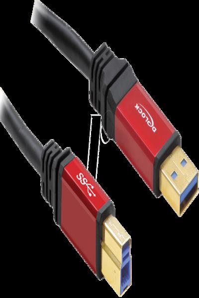 Delock Premium - USB-kabel - USB typ A (hane) till USB typ B (hane) - 82759