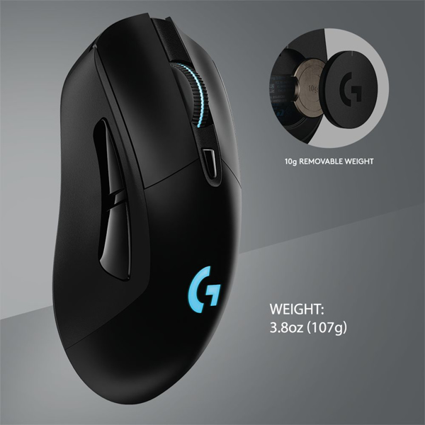 Logitech wireless Gaming Mouse G703 LIGHTSPEED with HERO 16K Sensor - 910-005641