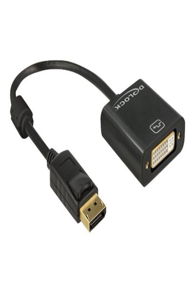 Delock DisplayPort-adapter - DisplayPort (hane) till DVI-I (hona) - 62601
