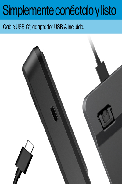 HP 405 Multi-Device Backlit Wired Keyboard: USB-C - 7N7C1AA