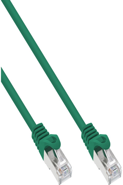 Câble de raccordement en ligne SF/UTP Cat.5e vert 5 m