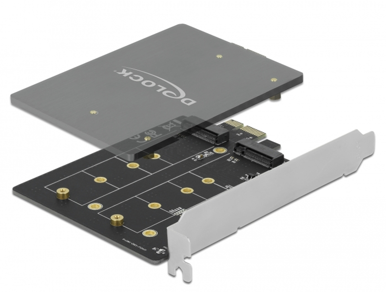 Delock storage controller - M.2 - M.2 low profile card - PCIe 3.0 (90432) - 90432