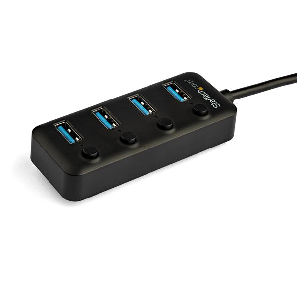 4 Port USB C Hub 4x USB 3.0 Type-A On/Off - HB30C4AIB
