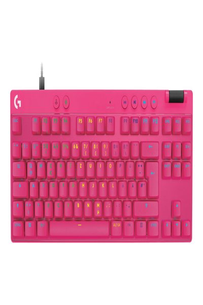 Logitech G PRO X TKL RAPID - Kabelgebunden - USB - Magnetic-mechanical key switch - QWERTZ - LED - Pink - Shop PRO X TKL RAPID Keyboard. Magnetisch-analoge - 920-013248