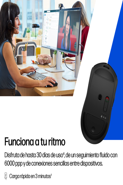 HP 700 RECHARGEABLE WIRELESS MOUSE 6000 DPI