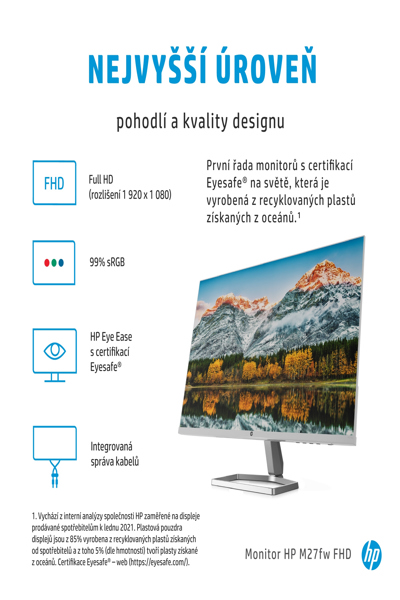HP 27 L M27fw 27" bildskärm - 2H1A4AA#ABB