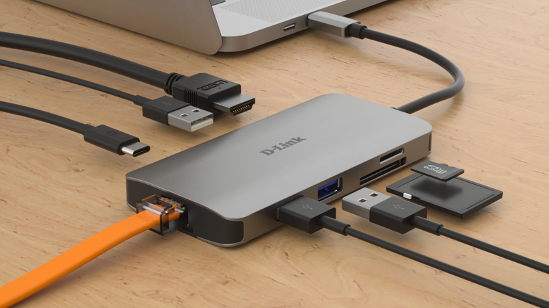 D-Link DUB-M810 USB-C 8-portars USB 3.0-hubb - DUB-M810