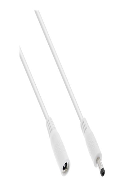 Câble d'extension CC InLine - CC mâle/femelle 4,0 x 1,7 mm - blanc - 0,5 m