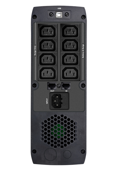 FSP ST 1500 Tour 1500 VA 900 W Sortie RJ45 8 prises IEC