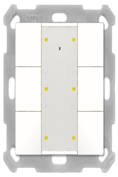 Bouton MDT Plus 55 6 positions blanc pur brillant