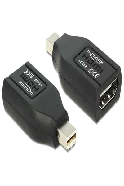 Delock HDMI-adapter - Mini DisplayPort hane till HDMI hona - 65552