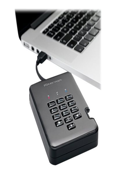 iStorage diskAshur PRO2 256-bit 2TB USB 3.2 FIPS Level 3 certified - secure encrypted solid-state drive IS-DAP2-256-SSD-2000-C-X - 2 TB - USB Type-A - 3.2 Gen 1 (3.1 Gen 1) - 361 MB/s - 5 Gbit/s - Grey - ISDAP2256SSD2000CX