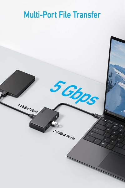 Concentrateur USB-C Anker 332, 5 en 1 4K HDMI